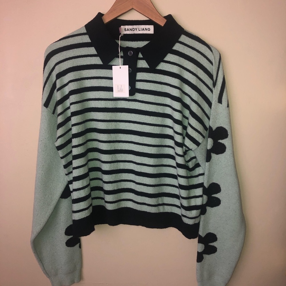 New with tags Sandy Liang Long Sleeve Kate Sweater